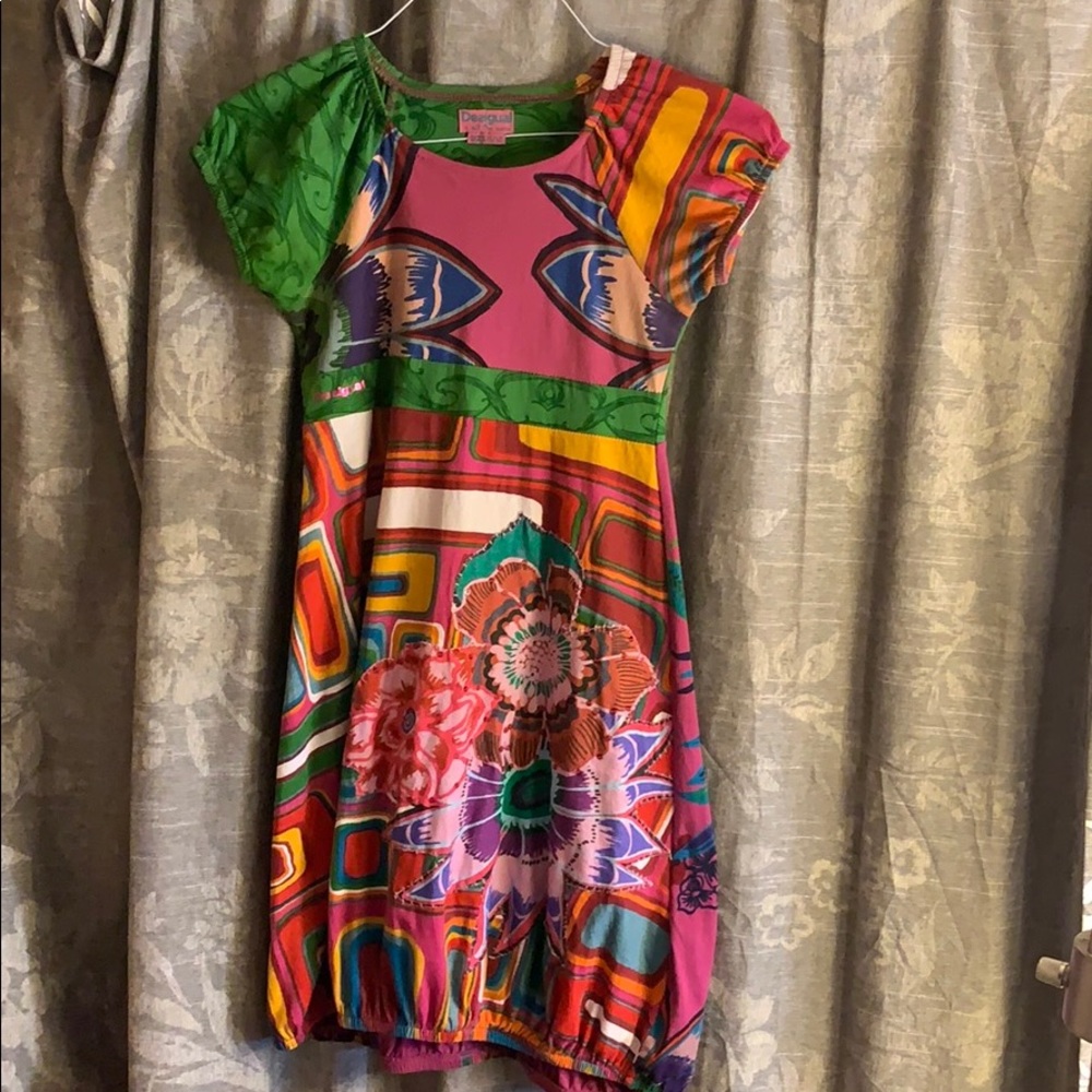 Desigual boho dress 100% cotton.